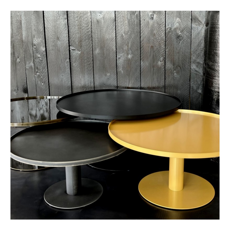 TABLE BASSE CHAUSEY EN METAL