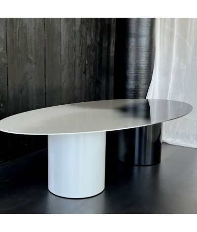 TABLE BASSE EN METAL MALI BLACK AND WHITE