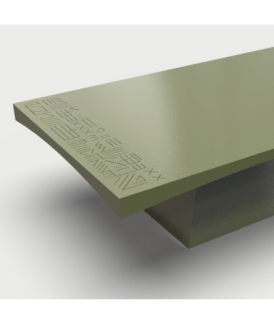 Table basse en métal Tribu acier couleur sauge