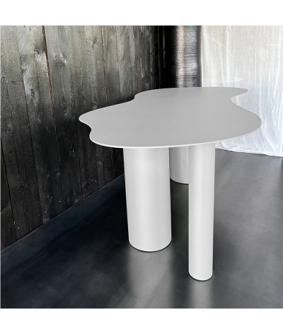 Table en métal KOMODO thermolaquage blanc
