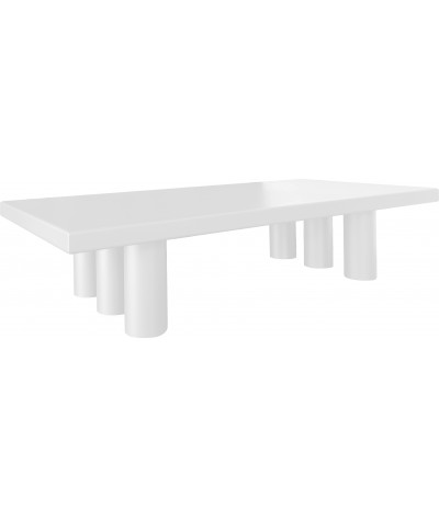 table blanche en métal sur-mesure togo