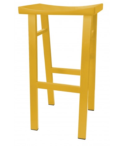 tabouret de bar en métal Ibiza couleur soleil ral 1023