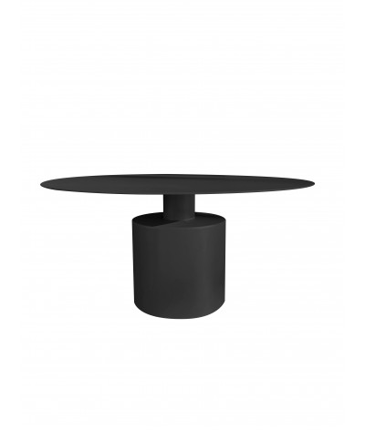 table basse ronde en métal Pétra couleur CHARBON RAL 9005
