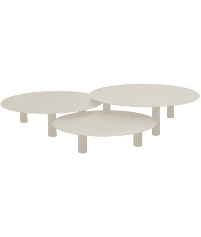 tables basses de jardin bora bora couleur coton perle 1013