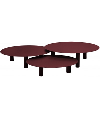 tables basses de jardin bora bora couleur bordeaux 3005