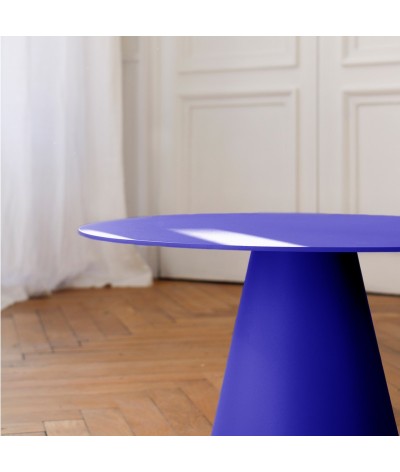 table basse lombok diamètre 90 couleur outremer mat