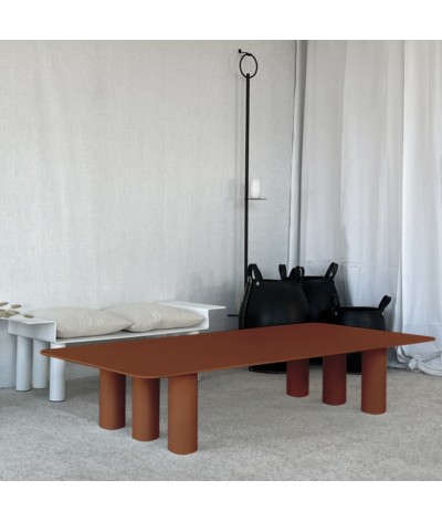 Table basse en métal TAGA couleur cuivre