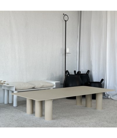 Table basse en métal TAGA couleur silex