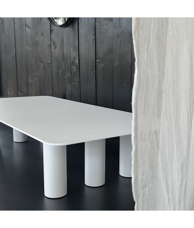 Table basse en métal TAGA couleur blanche