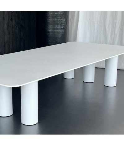 Table basse en métal TAGA couleur blanche