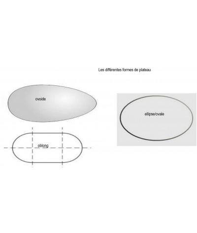 s formes du plateau de la table ipanema