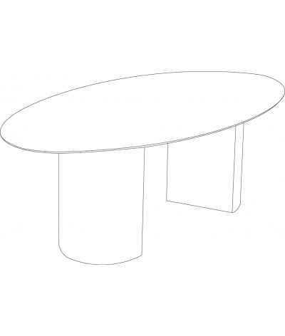 plan de la table basse ovale ténérife