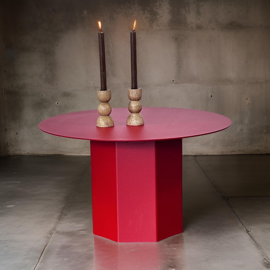 table basse IPANEMA rouge