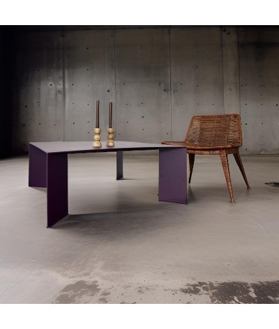 TABLE BASSE MINIMAL COULEUR POURPRE