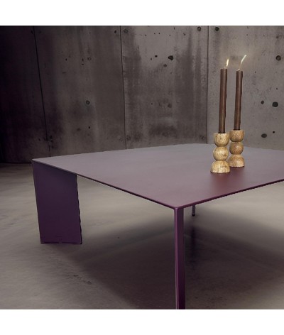 TABLE BASSE MINIMAL COULEUR POURPRE