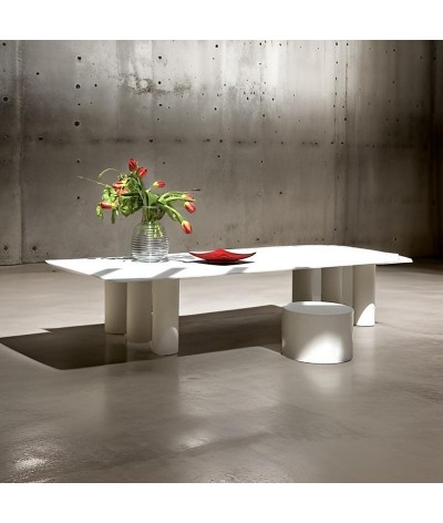 table basse rectangle taga couleur coton