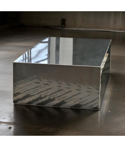 table basse loft fermé acier industriel
