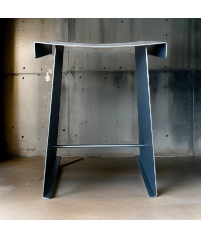 tabouret zante couleur bleu acier