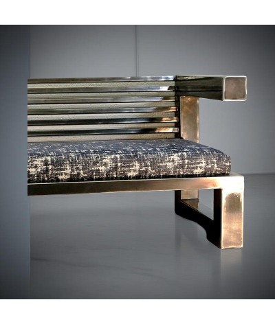 canapé en métal industriel finition thermloaquage