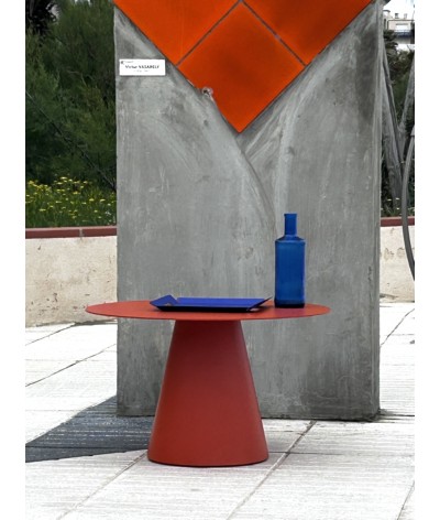 table basse lombok couleur sanguine ral 2001