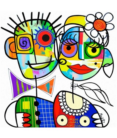 LES ELEGANTS - PEINTRE MURIEL MATT