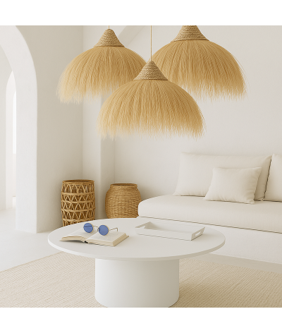 table basse ronde sifnos couleur coton