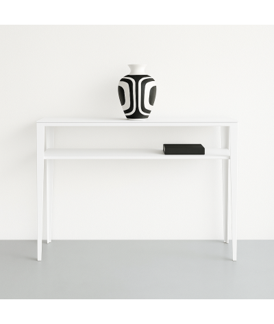 console gazelle en métal couleur coton