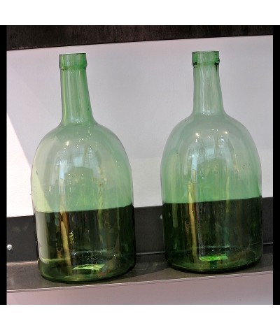 Bouteilles Pépé en verre recyclé vert